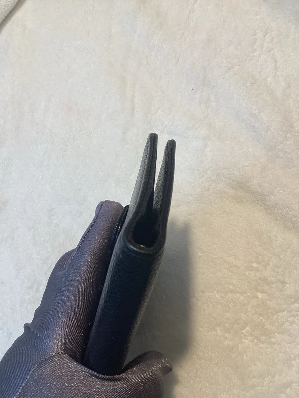 Chanel Black Caviar CC Timeless CC Ring Mini Agenda Planner